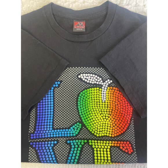 The Phantom Women's Black multicolor LOVE Short Sleeve T-Shirt Size M SKU 2200 - Picture 6 of 6